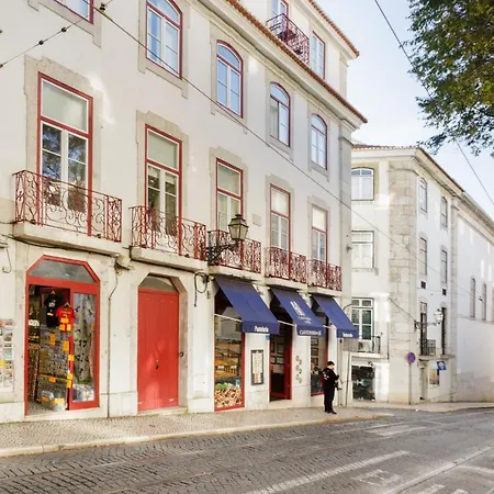 Alfama Sophisticate Flat With Balconies 2bedrs 2baths & Ac In 19th Century Building Historic Center Lisbon