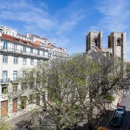 Apartment Alfama Sophisticate Flat With Balconies 2bedrs 2baths & Ac In 19th Century Building Historic Center Lisbon